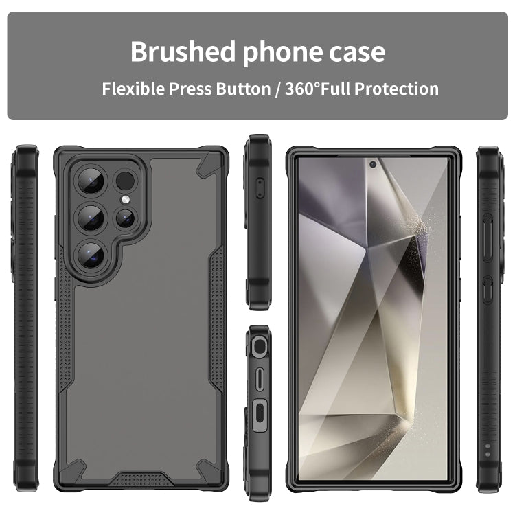 For Samsung Galaxy S24 Ultra 5G Armor Glaze PC Hybrid TPU Phone Case