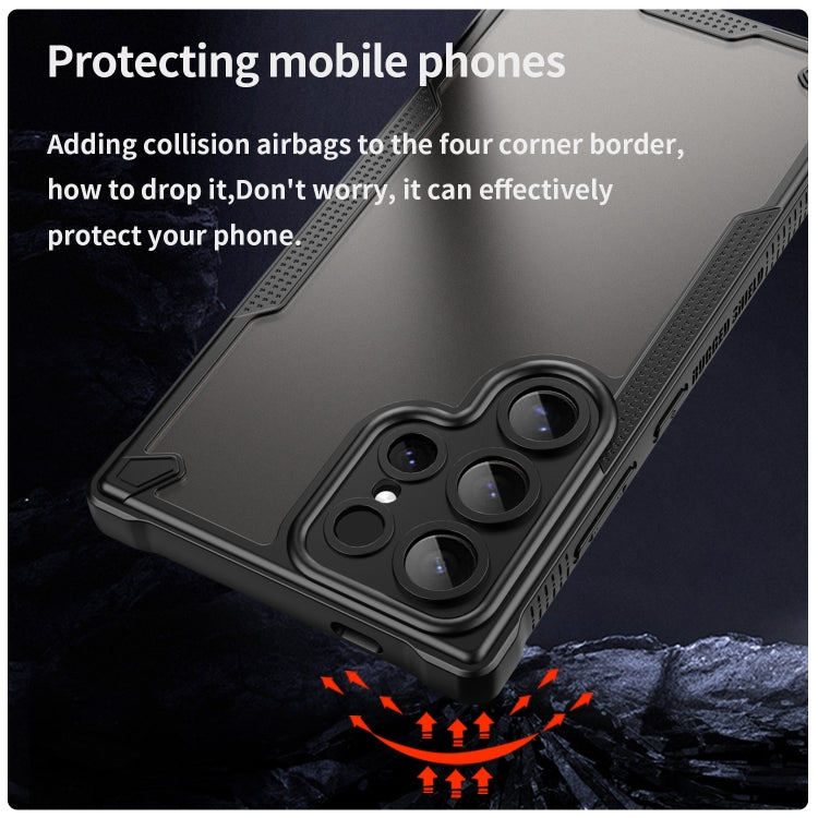 For Samsung Galaxy S24 Ultra 5G Armor Glaze PC Hybrid TPU Phone Case