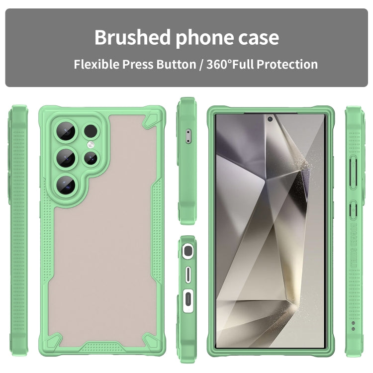 For Samsung Galaxy S24 Ultra 5G Armor Glaze PC Hybrid TPU Phone Case