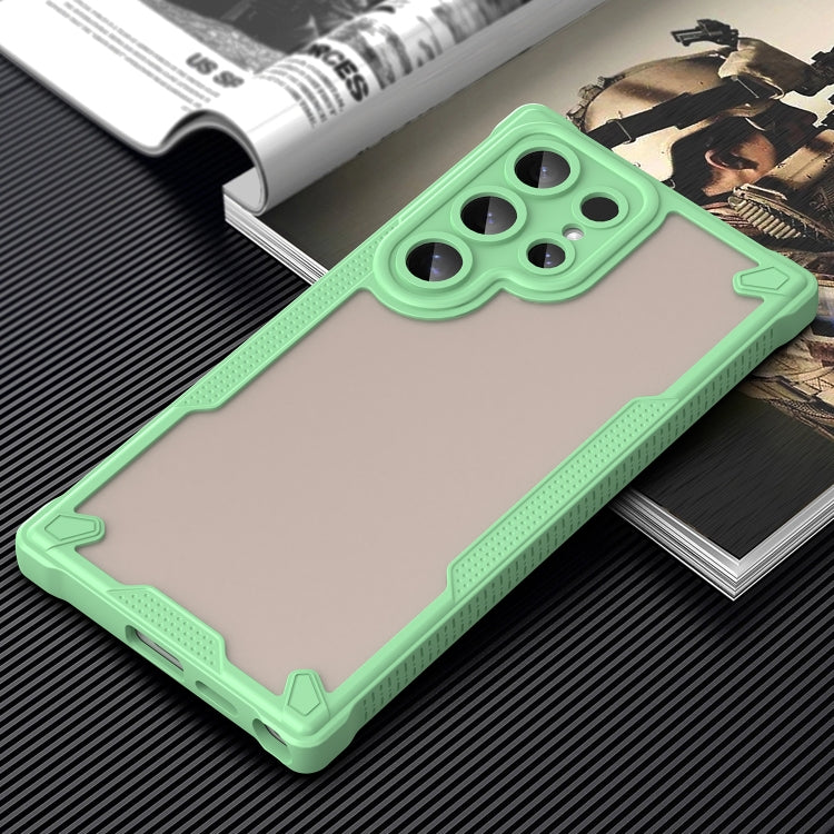 For Samsung Galaxy S24 Ultra 5G Armor Glaze PC Hybrid TPU Phone Case