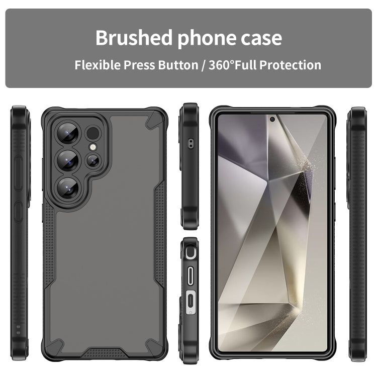 For Samsung Galaxy S25 Ultra 5G Armor Glaze PC Hybrid TPU Phone Case