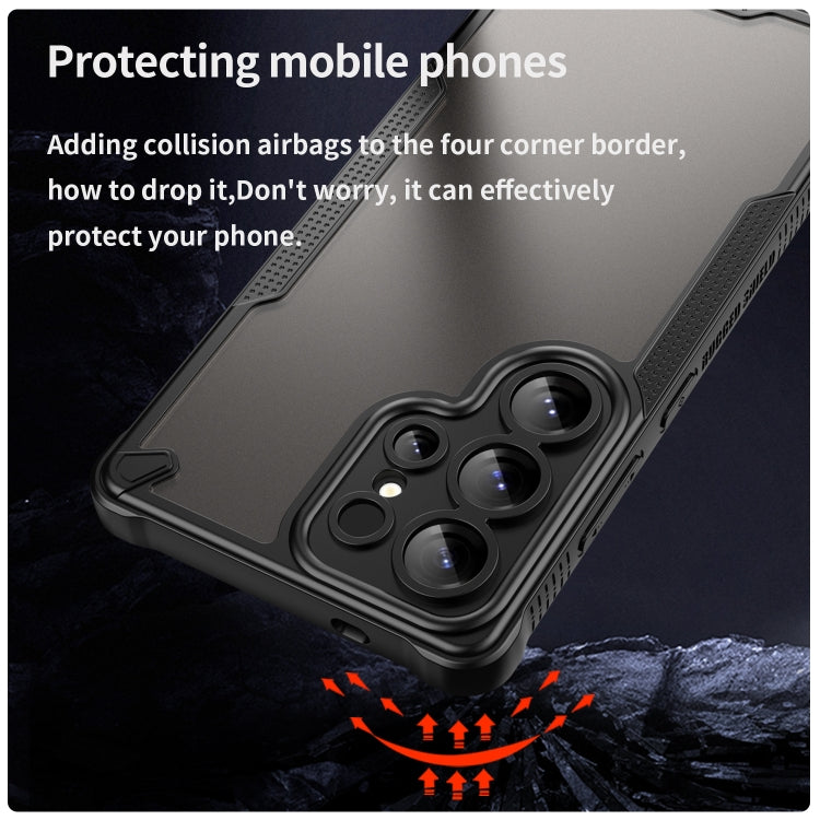 For Samsung Galaxy S25 Ultra 5G Armor Glaze PC Hybrid TPU Phone Case