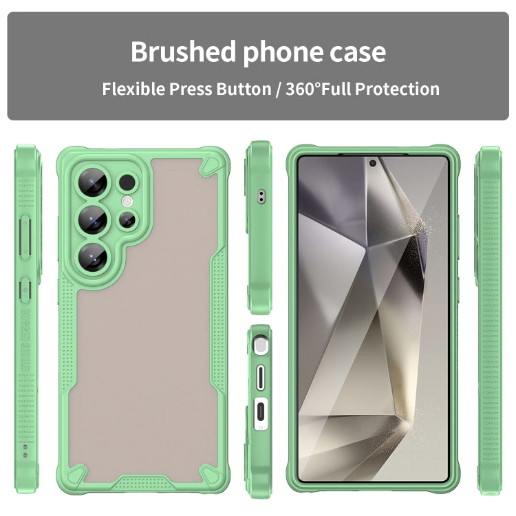 For Samsung Galaxy S25 Ultra 5G Armor Glaze PC Hybrid TPU Phone Case