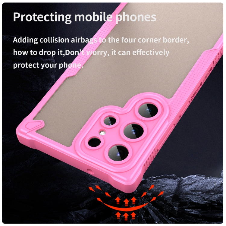 For Samsung Galaxy S23 Ultra 5G Armor Glaze PC Hybrid TPU Phone Case