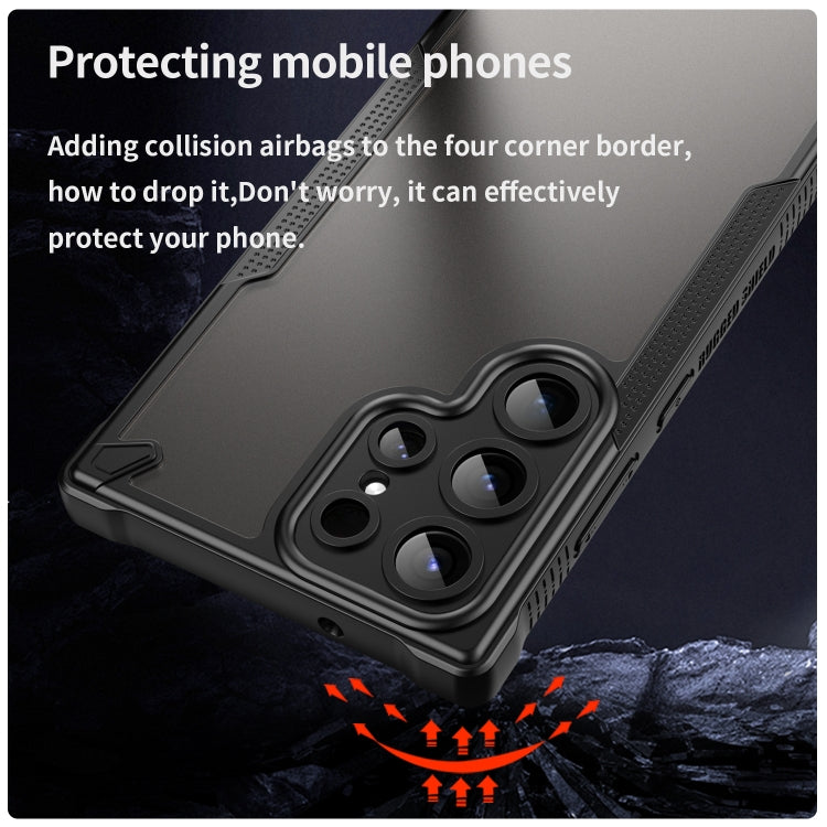 For Samsung Galaxy S23 Ultra 5G Armor Glaze PC Hybrid TPU Phone Case