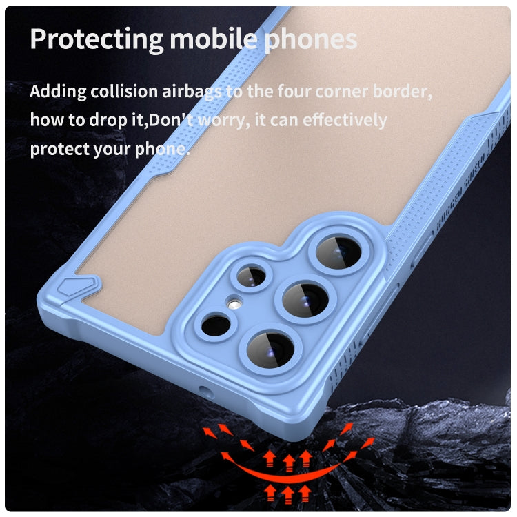 For Samsung Galaxy S23 Ultra 5G Armor Glaze PC Hybrid TPU Phone Case