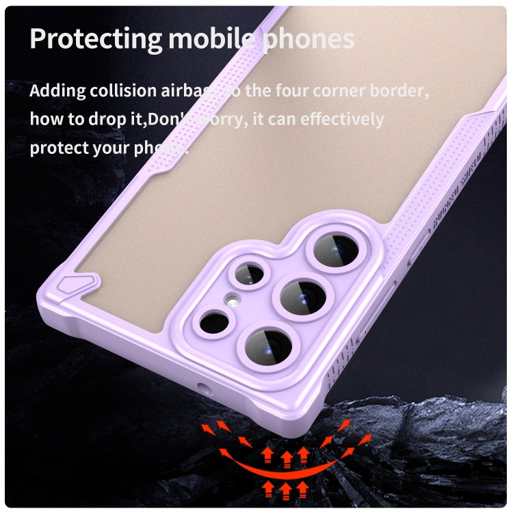 For Samsung Galaxy S23 Ultra 5G Armor Glaze PC Hybrid TPU Phone Case
