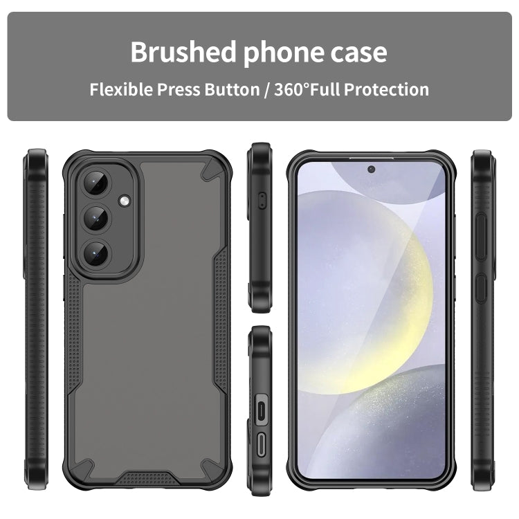 For Samsung Galaxy S25+ 5G Armor Glaze PC Hybrid TPU Phone Case