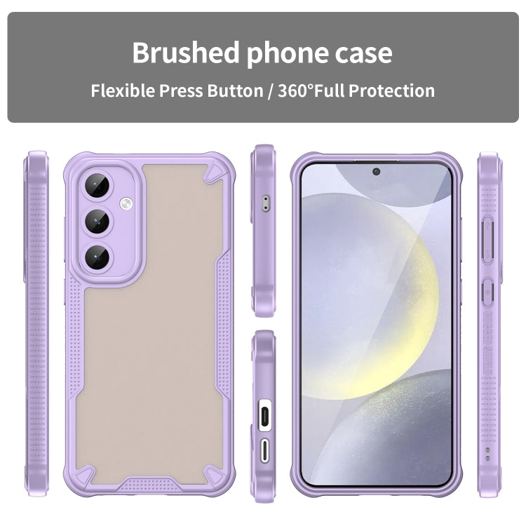 For Samsung Galaxy S25+ 5G Armor Glaze PC Hybrid TPU Phone Case