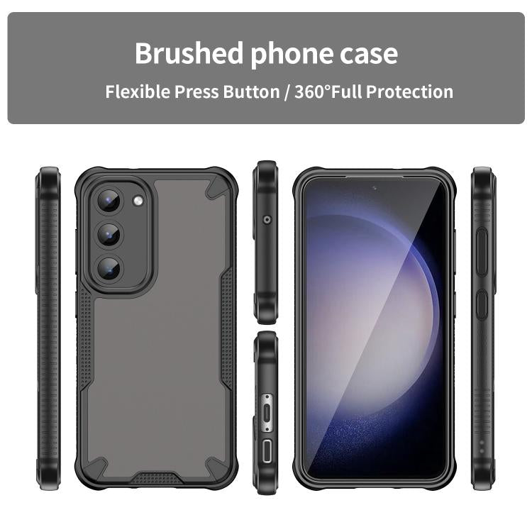 For Samsung Galaxy S23+ 5G Armor Glaze PC Hybrid TPU Phone Case
