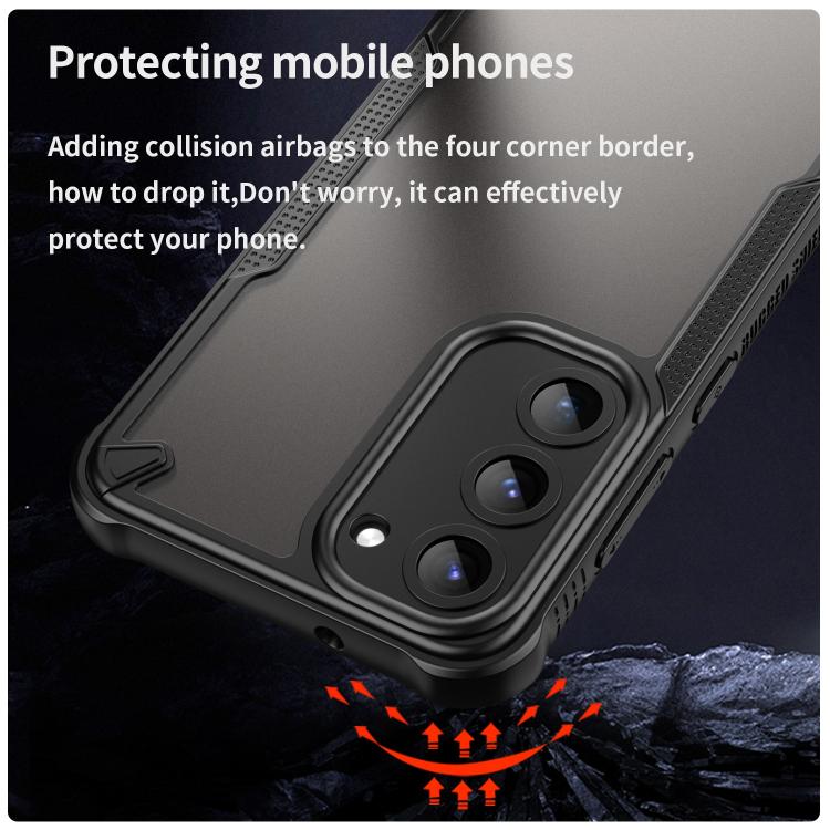 For Samsung Galaxy S23+ 5G Armor Glaze PC Hybrid TPU Phone Case