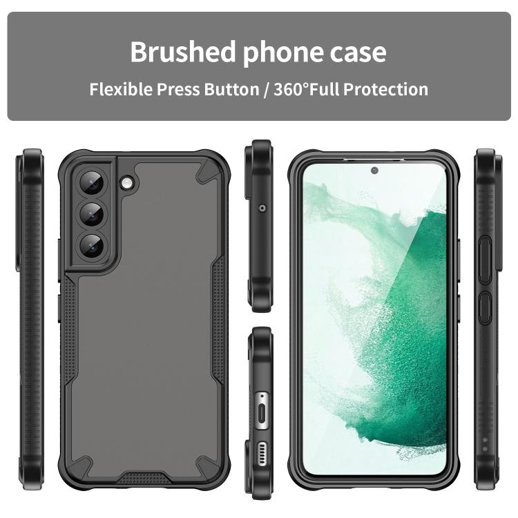 For Samsung Galaxy S22 5G Armor Glaze PC Hybrid TPU Phone Case
