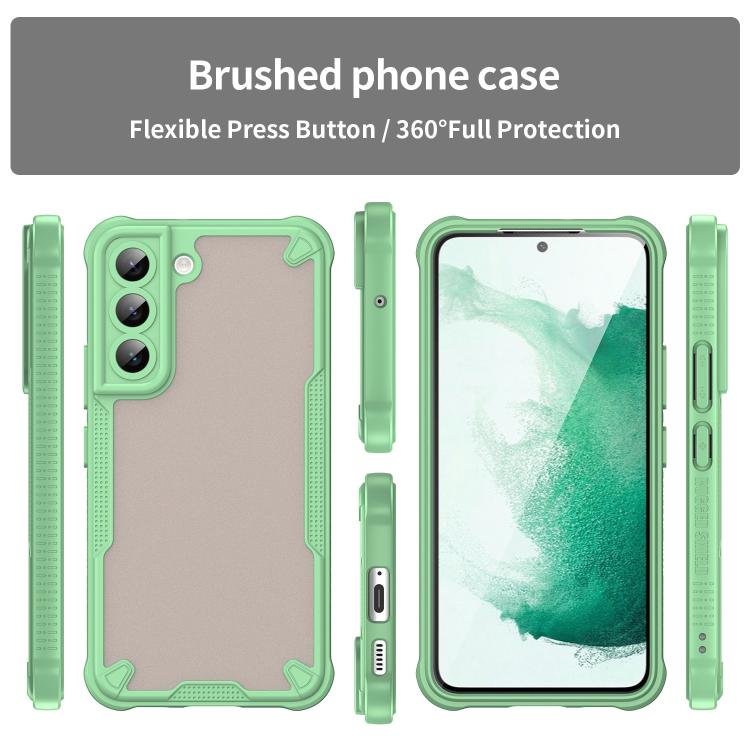 For Samsung Galaxy S22 5G Armor Glaze PC Hybrid TPU Phone Case