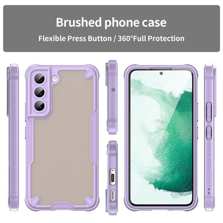 For Samsung Galaxy S22 5G Armor Glaze PC Hybrid TPU Phone Case