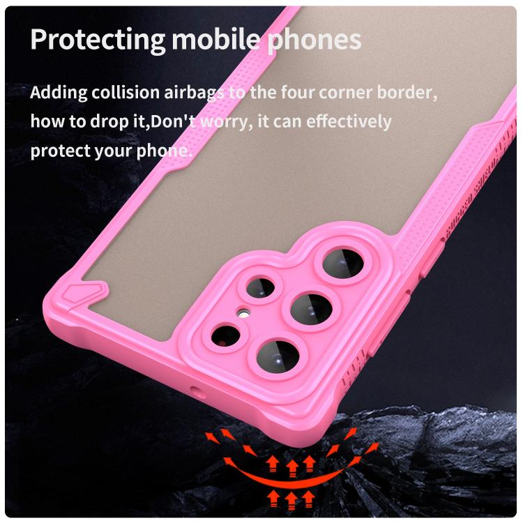 For Samsung Galaxy S22 Ultra 5G Armor Glaze PC Hybrid TPU Phone Case
