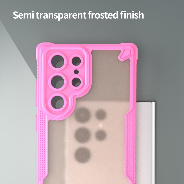 For Samsung Galaxy S22 Ultra 5G Armor Glaze PC Hybrid TPU Phone Case