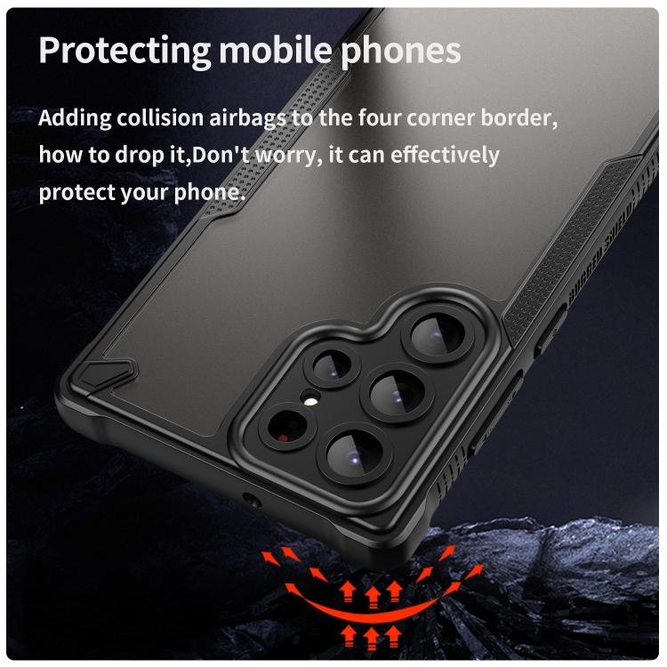 For Samsung Galaxy S22 Ultra 5G Armor Glaze PC Hybrid TPU Phone Case