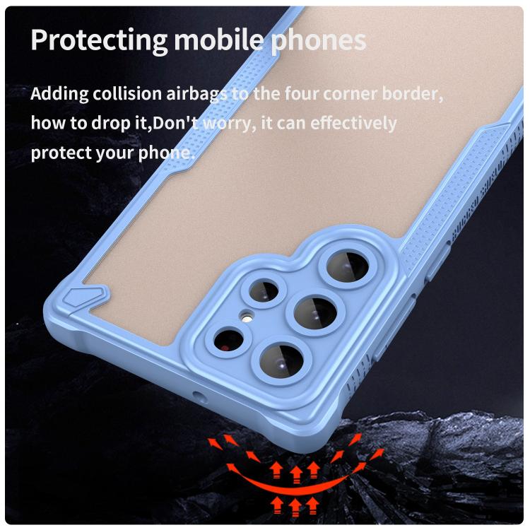 For Samsung Galaxy S22 Ultra 5G Armor Glaze PC Hybrid TPU Phone Case