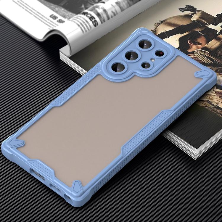 For Samsung Galaxy S22 Ultra 5G Armor Glaze PC Hybrid TPU Phone Case