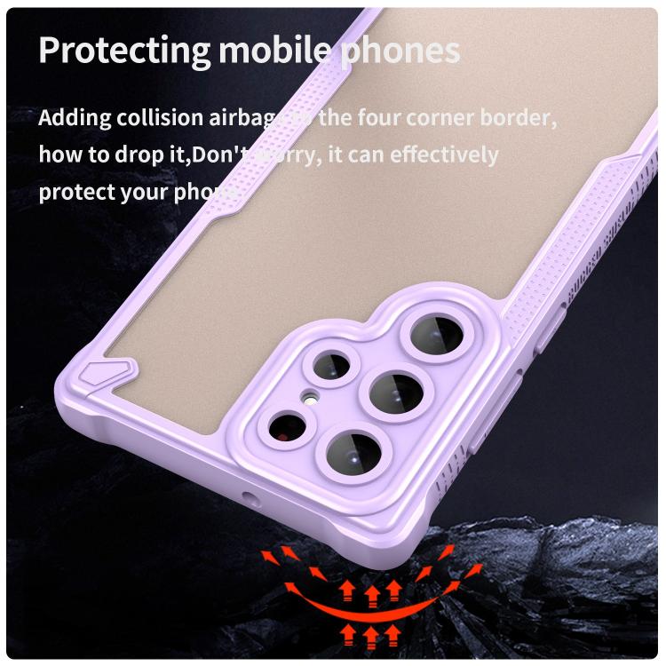 For Samsung Galaxy S22 Ultra 5G Armor Glaze PC Hybrid TPU Phone Case