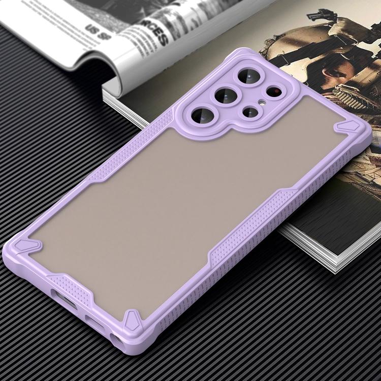 For Samsung Galaxy S22 Ultra 5G Armor Glaze PC Hybrid TPU Phone Case