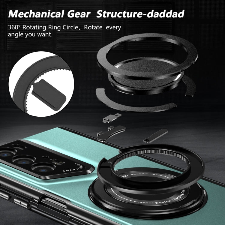 For Honor Magic V2 RSR Porsche Design Gold Medal Rotating Folding Series Ring Holder Phone Case