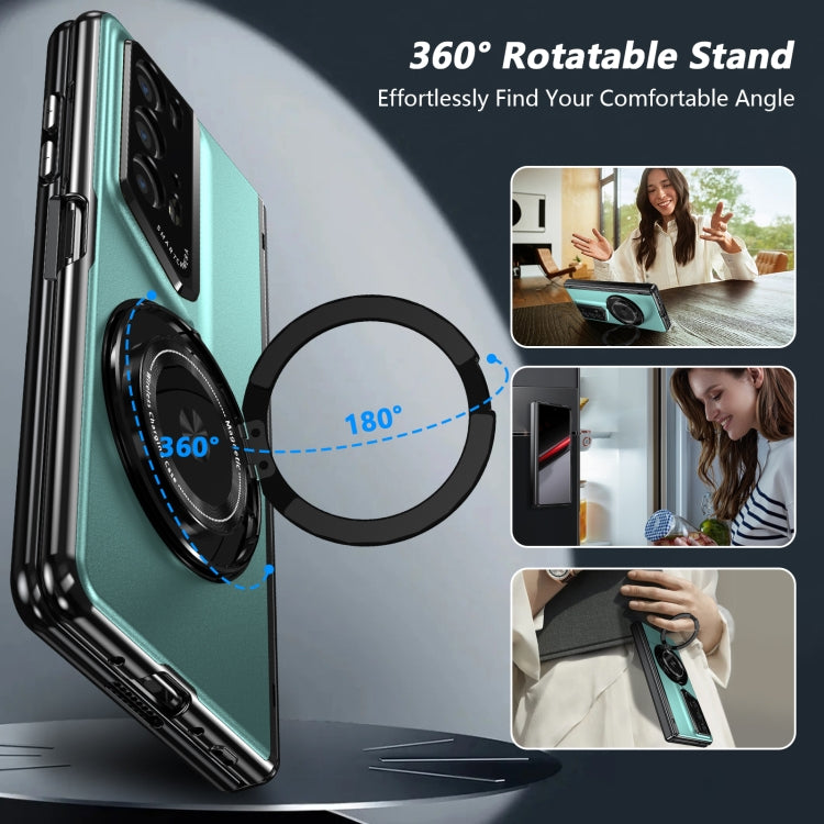 For Honor Magic V2 RSR Porsche Design Gold Medal Rotating Folding Series Ring Holder Phone Case
