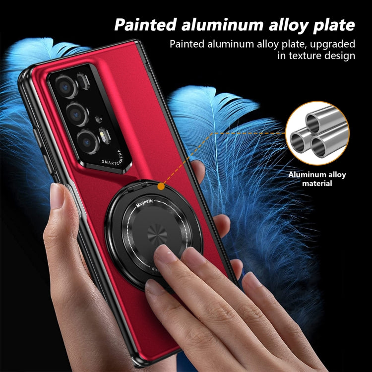 For Honor Magic V2 RSR Porsche Design Gold Medal Rotating Folding Series Ring Holder Phone Case