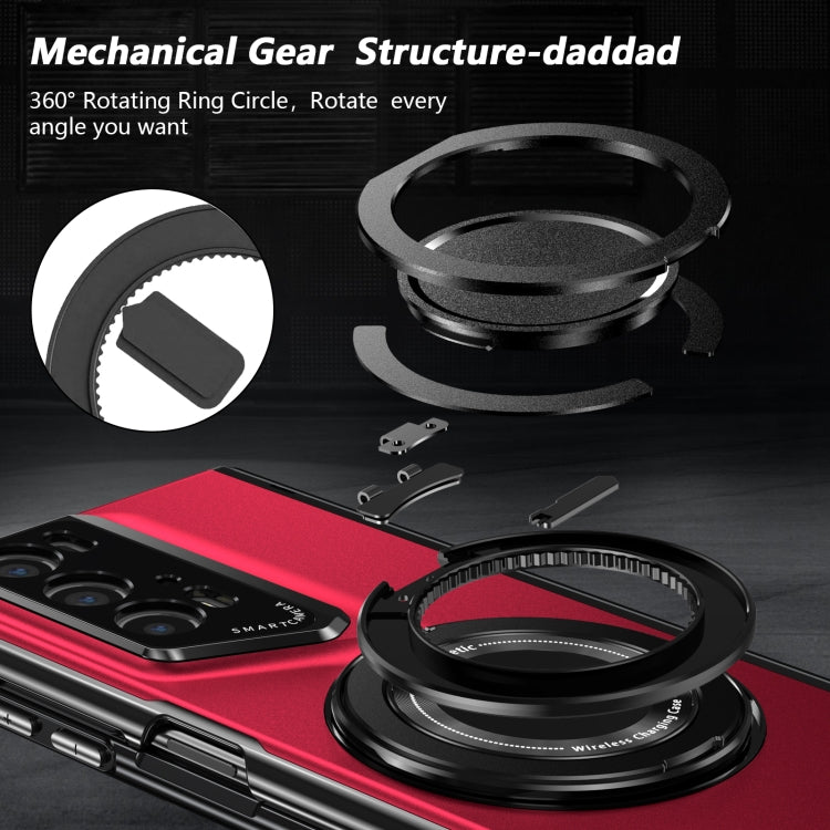 For Honor Magic V2 RSR Porsche Design Gold Medal Rotating Folding Series Ring Holder Phone Case