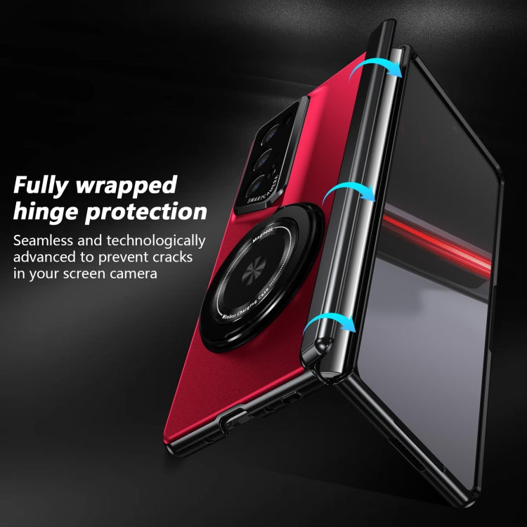 For Honor Magic V2 RSR Porsche Design Gold Medal Rotating Folding Series Ring Holder Phone Case