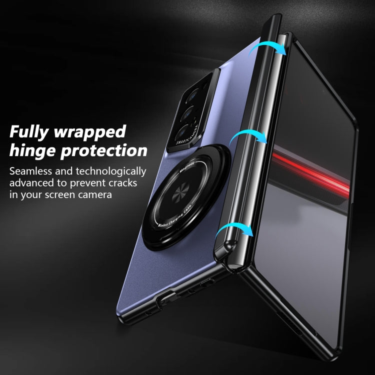 For Honor Magic V2 RSR Porsche Design Gold Medal Rotating Folding Series Ring Holder Phone Case