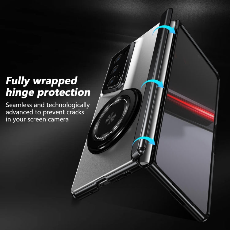 For Honor Magic V2 RSR Porsche Design Gold Medal Rotating Folding Series Ring Holder Phone Case