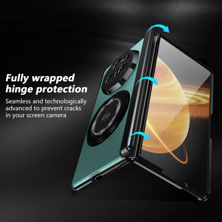 For Honor Magic V3 Gold Medal Rotating Folding Series Ring Holder Phone Case