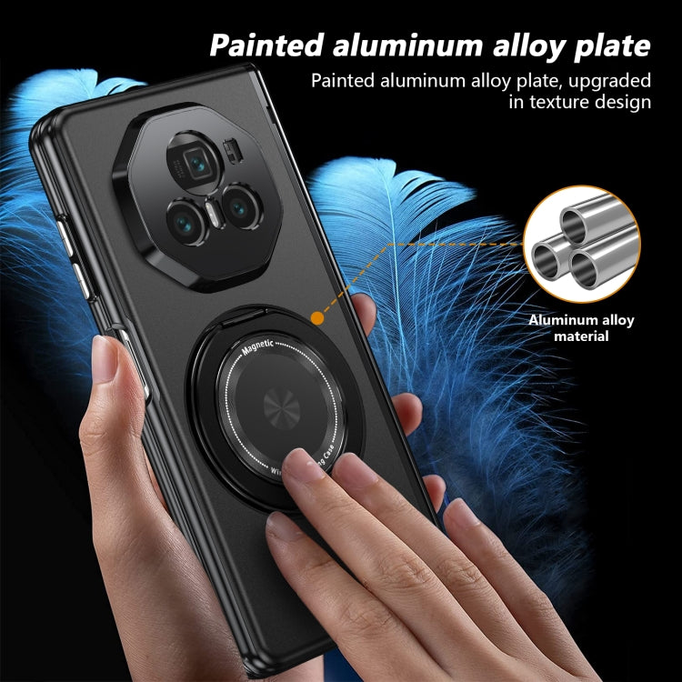 For Honor Magic V3 Gold Medal Rotating Folding Series Ring Holder Phone Case