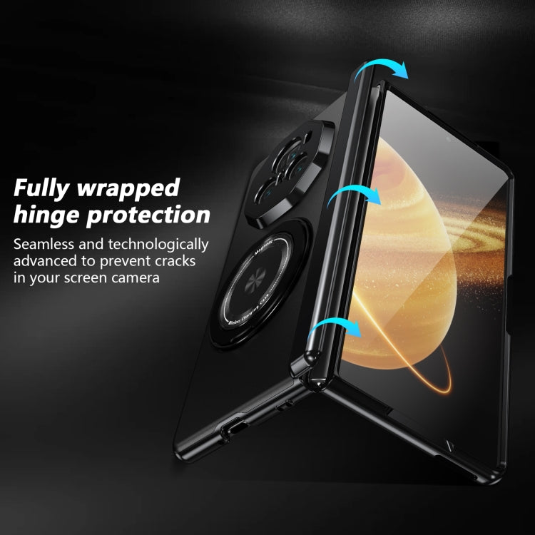 For Honor Magic V3 Gold Medal Rotating Folding Series Ring Holder Phone Case