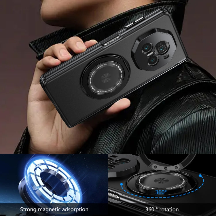 For Honor Magic V3 Gold Medal Rotating Folding Series Ring Holder Phone Case