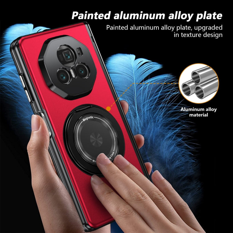 For Honor Magic V3 Gold Medal Rotating Folding Series Ring Holder Phone Case