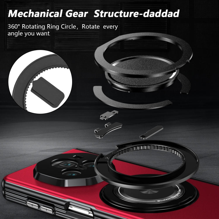 For Honor Magic V3 Gold Medal Rotating Folding Series Ring Holder Phone Case