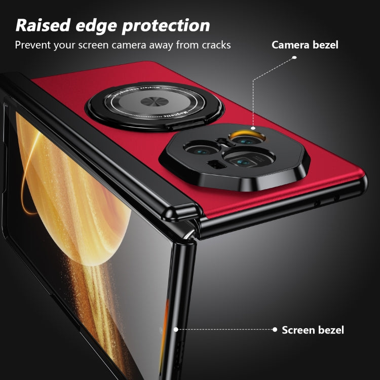 For Honor Magic V3 Gold Medal Rotating Folding Series Ring Holder Phone Case