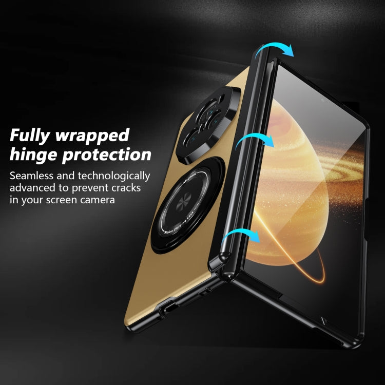 For Honor Magic V3 Gold Medal Rotating Folding Series Ring Holder Phone Case