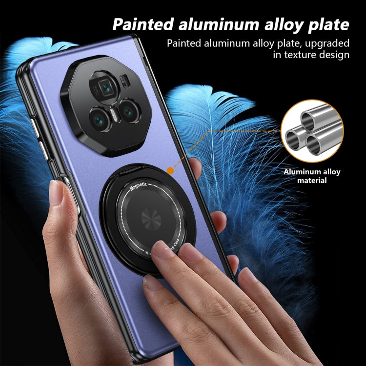 For Honor Magic V3 Gold Medal Rotating Folding Series Ring Holder Phone Case