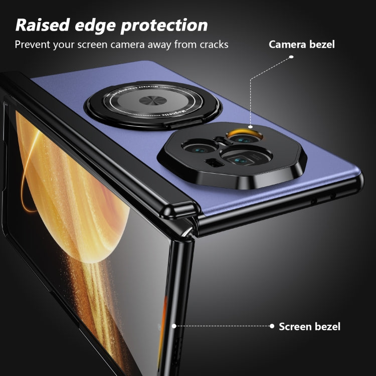 For Honor Magic V3 Gold Medal Rotating Folding Series Ring Holder Phone Case