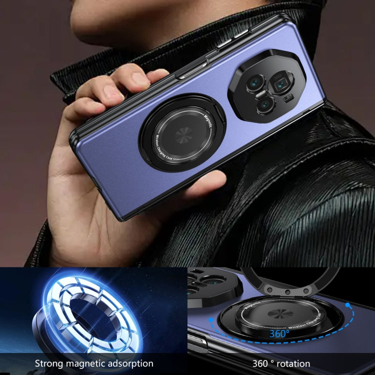 For Honor Magic V3 Gold Medal Rotating Folding Series Ring Holder Phone Case