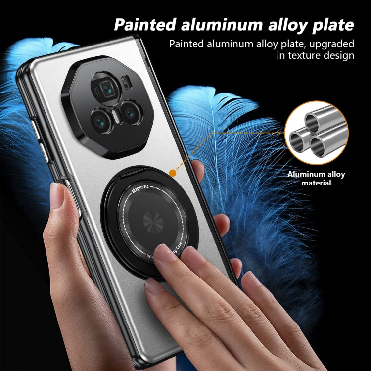 For Honor Magic V3 Gold Medal Rotating Folding Series Ring Holder Phone Case