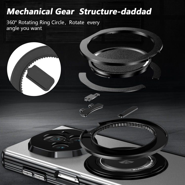 For Honor Magic V3 Gold Medal Rotating Folding Series Ring Holder Phone Case