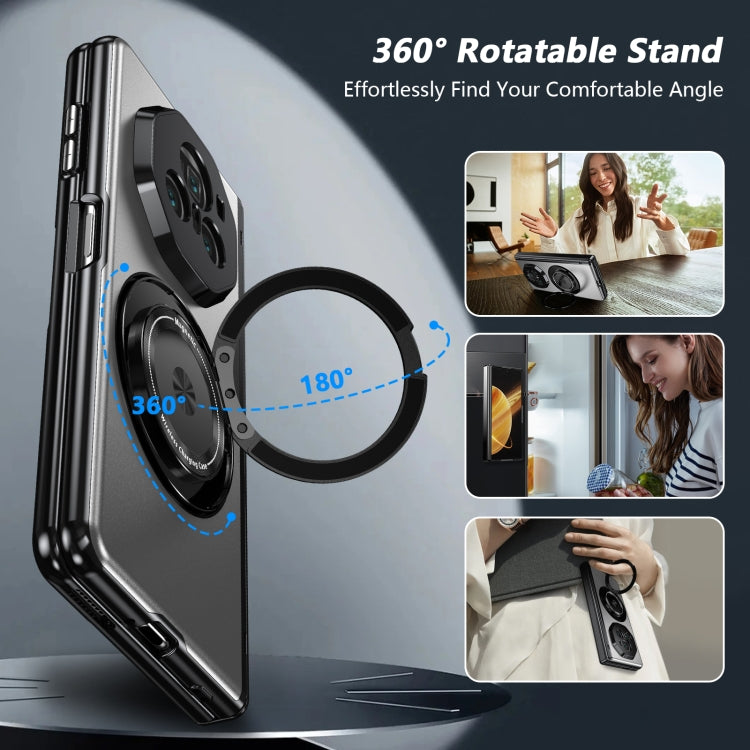 For Honor Magic V3 Gold Medal Rotating Folding Series Ring Holder Phone Case