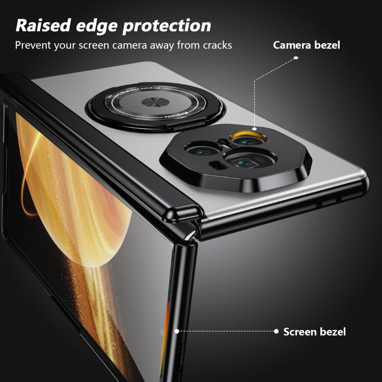 For Honor Magic V3 Gold Medal Rotating Folding Series Ring Holder Phone Case