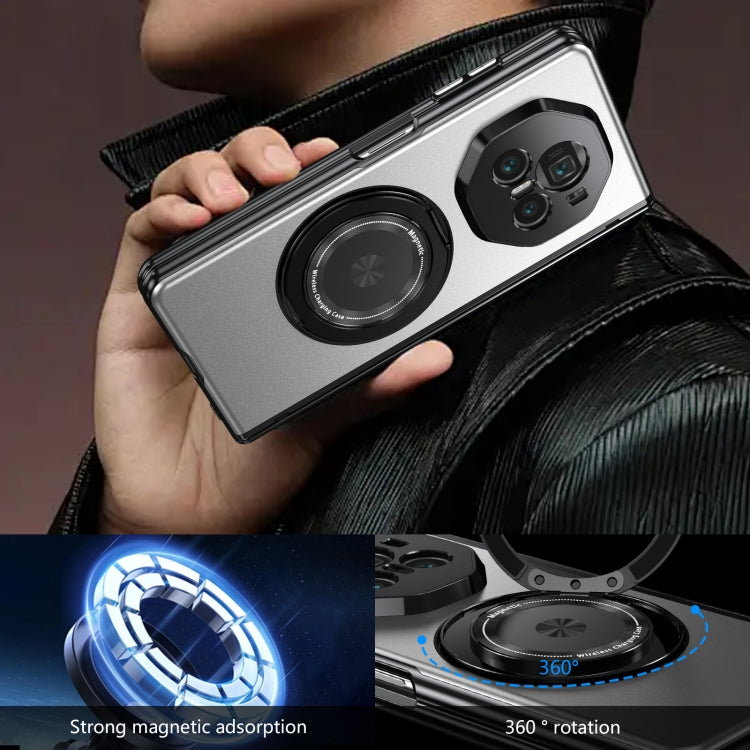 For Honor Magic V3 Gold Medal Rotating Folding Series Ring Holder Phone Case
