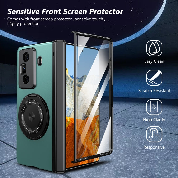 For Honor Magic Vs3 Gold Medal Rotating Folding Series Ring Holder Phone Case