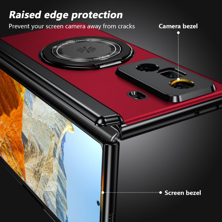 For Honor Magic Vs3 Gold Medal Rotating Folding Series Ring Holder Phone Case